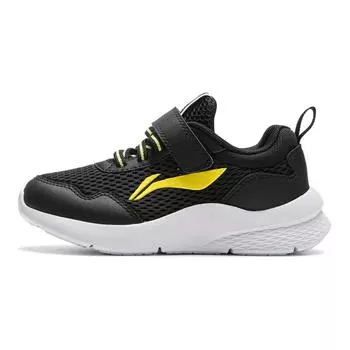Li Ning Удобные Простые Нескользящие Износостойкие Низкие Повседневные Туфли Детские Кроссовки Черные YKNU080-3 25