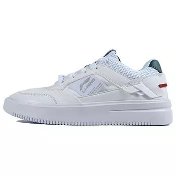 Li-Ning Удобные простые нескользящие износостойкие низкие кроссовки для скейтбординга мужские кроссовки белые синие AGCQ243-1 39