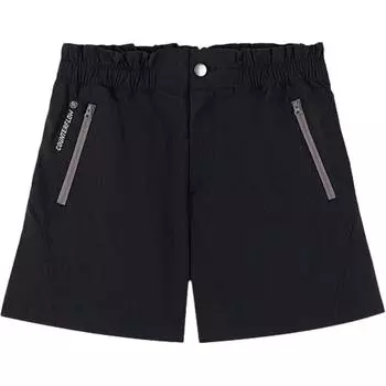 Li Ning Удобные Простые Шорты С Буквами Средней Посадки Спортивные Уличные На Молнии Пятиточечные Повседневные Женские шорты Черный AKSV244-5 M