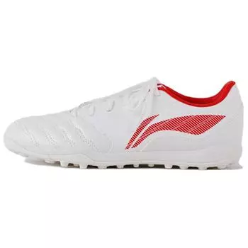 Li-Ning Удобные Противоударные Повседневные TF (Резиновые шипы) Амортизирующие Нескользящие Износостойкие Футбольные Бутсы Мужские Футбольные Бутсы Белые YSTU003-3 39
