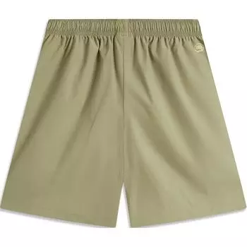 Li-Ning Удобные спортивные повседневные шорты с принтом чая на шнуровке для отдыха, мужские шорты цвета сандалового дерева и зеленого AKSU811-1 L