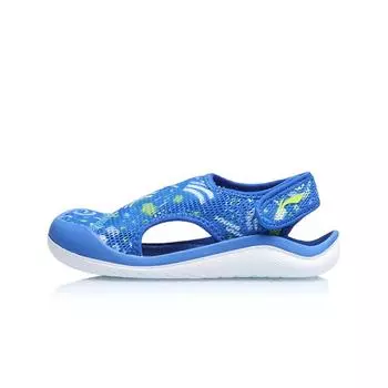 Li Ning Удобные универсальные детские сандалии Детские сандалии Камуфляж-синий YKKQ026-3 27