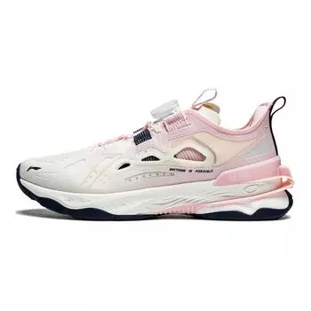 Li Ning Удобные универсальные нескользящие низкие повседневные туфли Детские кроссовки Розовые YKCU040-6 32