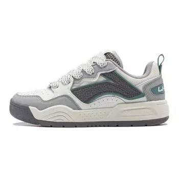 Li Ning Удобные Универсальные Нескользящие Износостойкие Низкие Повседневные Туфли Детские Кроссовки Белые Серые YKCU012-1 32