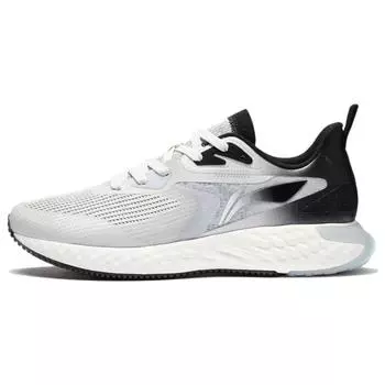 Li-Ning Удобные универсальные нескользящие низкие кроссовки для бега мужские кроссовки белые черные ARSS017-6 43