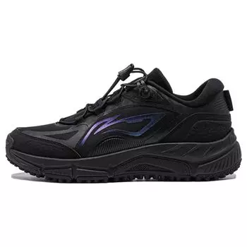 Li-Ning Удобные универсальные нескользящие низкие кроссовки для бега женские кроссовки черные ARNT010-1 35