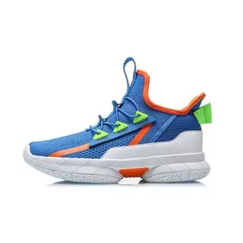 Li Ning удобные универсальные нескользящие амортизирующие износостойкие дышащие отскакивающие детские баскетбольные кроссовки среднего размера детские кроссовки YKCQ246-5 35