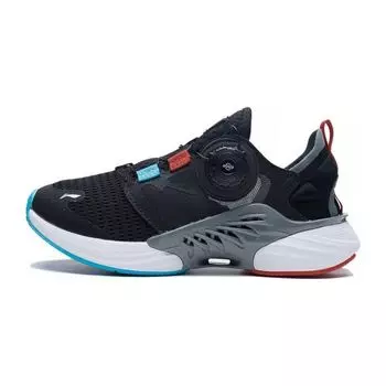 Li Ning удобные универсальные нескользящие низкие детские кроссовки для бега детские кроссовки черные YKFS022-55 36