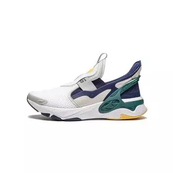 Li Ning Удобные универсальные повседневные туфли с низким верхом Детские кроссовки Стандартные-белые Темно-синие Антарктидно-серые YKCU102-5 33