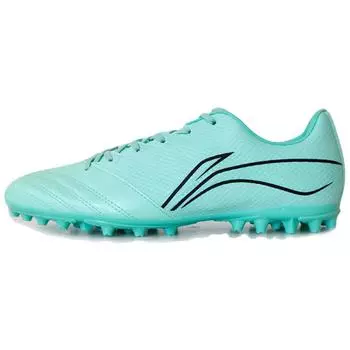 Li-Ning Удобные универсальные противоскользящие износостойкие амортизирующие футбольные бутсы мужские футбольные бутсы Ice-Green YSFT007-8 39
