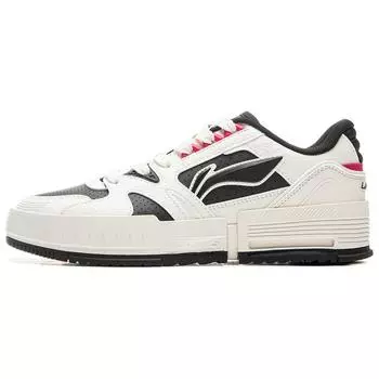 Li Ning Удобные универсальные толстые подошвы, увеличивающие высоту, нескользящие, амортизирующие, износостойкие, с низким верхом, для скейтбординга, женские кроссовки AGCU368-2 39