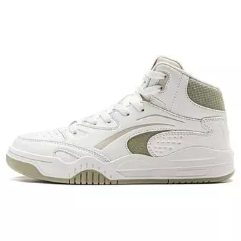 Li-Ning Удобные универсальные высокие кроссовки женские кроссовки белые зеленые AGCT286-3 37