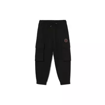 Li-Ning Укороченные спортивные брюки Wade Series с несколькими карманами, мужские брюки, черные AKLR405-1
