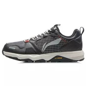 Li Ning Уличные Светоотражающие Амортизирующие Отскок Низкий Верх Кроссовки для Бега Мужские Кроссовки Черный Серый ARDR007-3 42