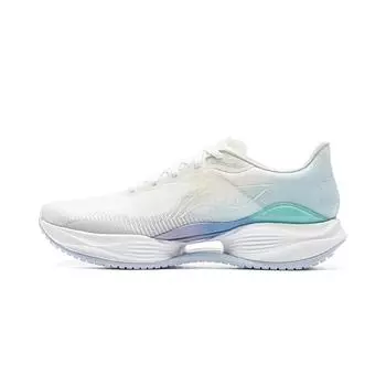 Li Ning Ultra Light 22 Сладкая Вата Гоночные Легкие Амортизирующие Кроссовки для Бега Мужские Кроссовки Белый Синий ARBV001-25 40