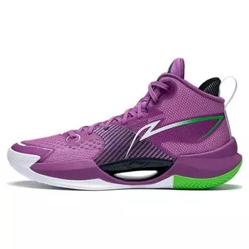 Li Ning Ultra Light Series легкие высокопрочные баскетбольные кроссовки мужские кроссовки Orchid-Purple ABAS027-16 41