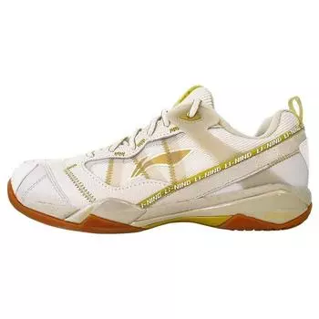 Li-Ning Unbeatable Ace Удобные Универсальные Амортизирующие Нескользящие Низкие Бадминтонные Кроссовки Мужская Обувь Платиновый AYAR015-4 39