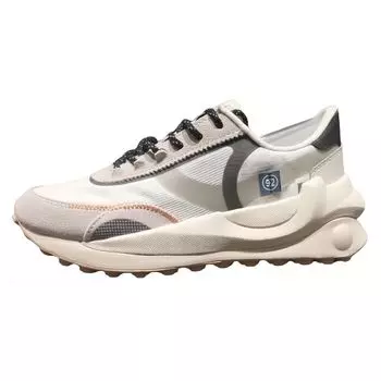 Li-Ning Универсальные модные удобные легкие амортизирующие прочные низкие повседневные туфли женские кроссовки серо-белые AGCT194-2 37