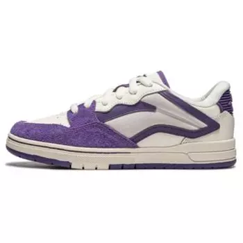 Li Ning универсальные повседневные удобные легкие нескользящие прочные низкие кроссовки для скейтбординга женские кроссовки светло-фиолетового цвета AEPU018-8 37