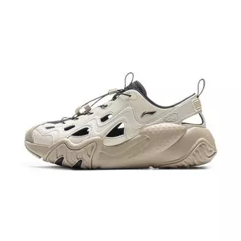 Li-Ning Универсальные Удобные Дышащие Повышающие Рост Крик Обувь Мужская Обувь Овсяно-Серый AGCV121-2 43