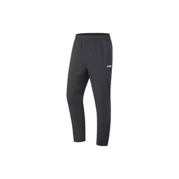 Li Ning UPF 50+ однотонные эластичные брюки с защитой от солнца, удобные трикотажные спортивные штаны для мужчин AKYT065-1 M