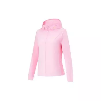 Li Ning UPF 50+ Защита от солнца Мягкая Дышащая Удобная Простая Спортивная Фитнес Легкая Женская Активная Одежда Светло-Розовый AFDU164-8 S