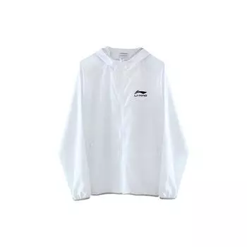 Li-Ning Urban Outdoor Series однотонная молния с капюшоном ультралегкая дышащая быстросохнущая водонепроницаемая ветрозащитная солнцезащитная куртка YFDT141-1 XL