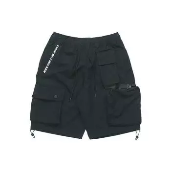 Li Ning Utility Style Multi Pocket Casual Sports Shorts Men Shorts Black AKSQ327-1 XXL