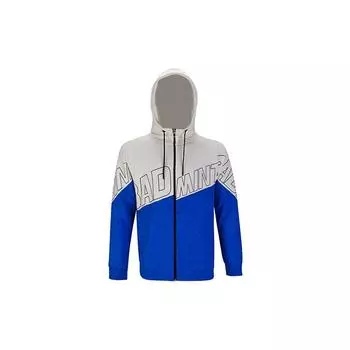 Li Ning утолщенная спортивная повседневная куртка с капюшоном мужские куртки морозно-белый AWDQ829-1 M