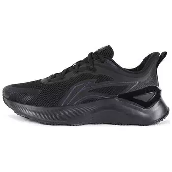 Li-Ning Versatile Comfortable Shock Absorbing Non-Slip Wear-Resistant Low-Top Casual Running Shoes Men sneaker Black ARHV021-1 44