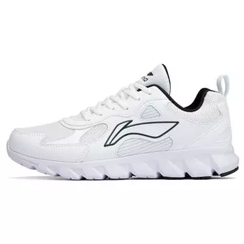 Li-Ning Versatile Mesh Durable Breathable Low-Top Casual Running Shoes Men Sneakers White Black ARSR059-5 40