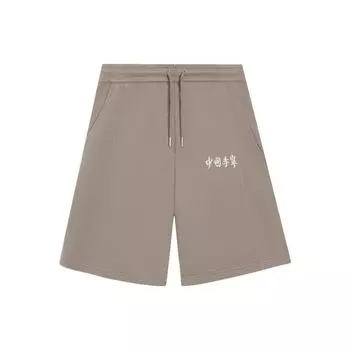 Li-Ning Vital Essential вышитые свободные прямые шорты мужские низ коричневый AKSSA87-5 L