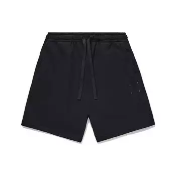 Li Ning Vital Series однотонные свободные повседневные шорты мужские шорты черные AKSU163-1 M