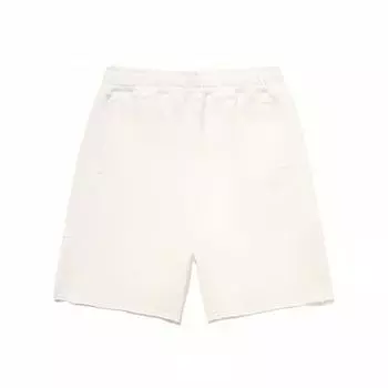 Li Ning Vital Series однотонные свободные прямые повседневные шорты с эластичным поясом унисекс шорты цвета кремовый AKST687-3 XXL