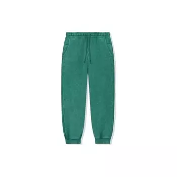 Li Ning Vital Series однотонные зауженные трикотажные спортивные брюки унисекс темно-зеленые AKLT683-4 M