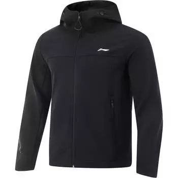 Li-Ning Водонепроницаемая инфракрасная тепловая куртка для альпинизма, велоспорта, универсальная повседневная антистатическая ветровка для мужчин, верхняя одежда, черный цвет AFDU949-2 S