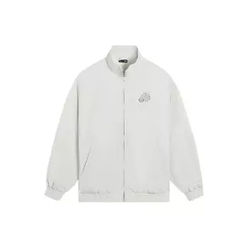 Li-Ning Водоотталкивающая свободная спортивная куртка мужская куртка водно-серого цвета AJDS339-1 L