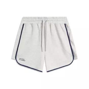 Li-Ning Выходные молодежные цветные удобные повседневные шорты женские шорты Цветочно-серый Светло-дымчато-серый AKSU630-2 XS