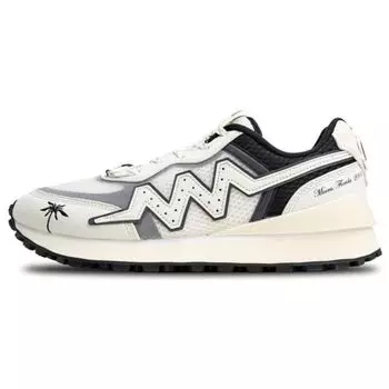 Li Ning Wade 001 Нескользящие износостойкие низкие повседневные туфли мужские кроссовки бежево-черные ABCS017-4 43