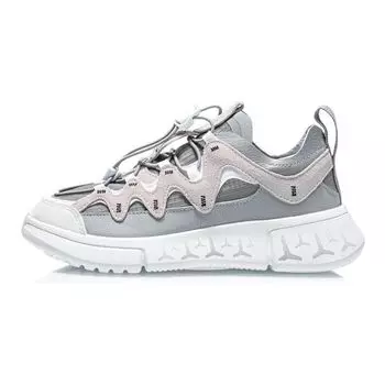 Li Ning Wade 2.3 Удобная универсальная прочная детская повседневная обувь Детская повседневная обувь Серый Белый YKCR064-45