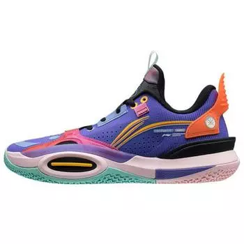 Li-Ning Wade All City 10 Variable Мужские кроссовки Фиолетовый неоновый-голубовато-фиолетовый ABAS009-8 41