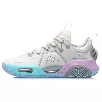Li-Ning Wade All City 9 Kids Cotton Candy Детские кроссовки Белый Фиолетовый ABAR051-1