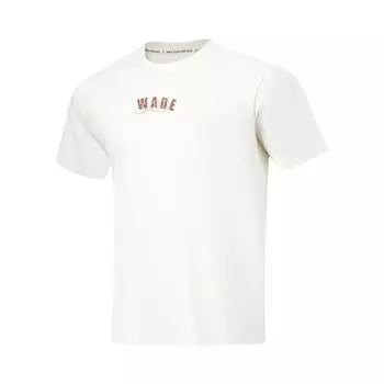 Li-Ning Wade Hall Of Fame Series, удобная свободная спортивная футболка с короткими рукавами, топы унисекс, бежевый AHST939-4 S