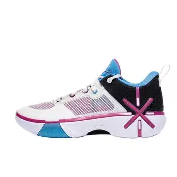 Li Ning Wade Phantom 6 Удобные Универсальные Увеличивающие Рост Износостойкие Низкие Баскетбольные Кроссовки Мужские кроссовки Белый Черный ABPV021-4 42