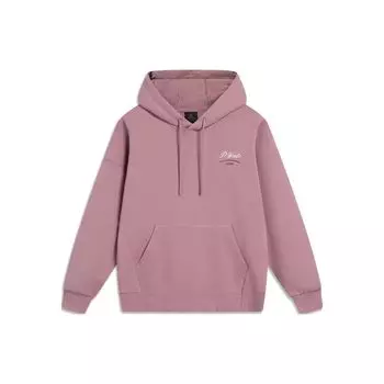 Li-Ning Wade Series Back Duckbill Cap Letter Print Loose Hoodie Мужские толстовки Sumei-Pink AWDT497-7 M