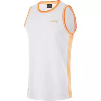Li Ning Wade Series Color Block Letter Round Neck Удобный дышащий жилет без рукавов для мужчин, топы, стандартный белый цвет AAYU015-2 M