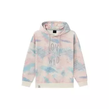 Li Ning Wade Series Cotton Candy Loose Casual Sports Hoodie Unisex толстовки Pink Blue AWDRG59-1 XS