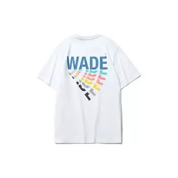 Li-Ning Мужская спортивная футболка Wade Series с многослойным принтом и круглым вырезом, белая AHSR487-3 XXL