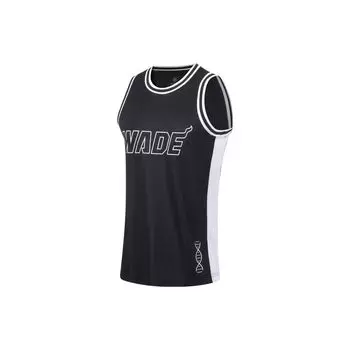 Li-Ning Wade Series с буквенным принтом, цветными блоками, быстросохнущая майка без рукавов с круглым вырезом, мужские топы, разноцветные AAYT051-14 L