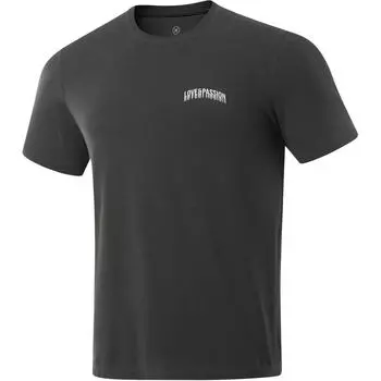 Li-Ning Wade Series Letter Round Neck Comfortable Breathable Short Sleeve T-Shirt Men Tops Obsidian-Gray ATSU495-1 S